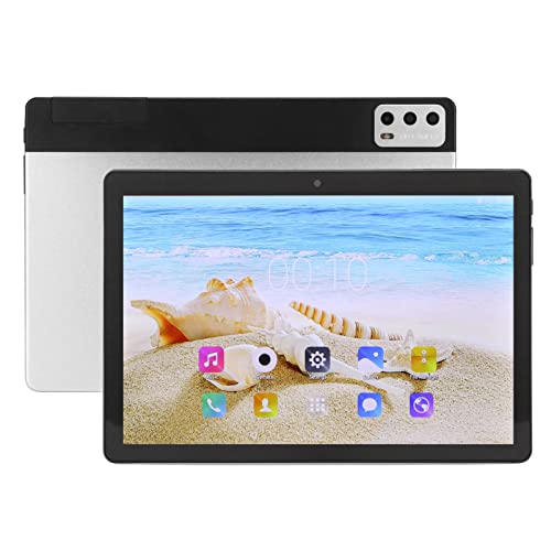 ASHATA Tabletda 10 Pollici, 4 GB di RAM 128 GB di ROM, Tablet PC, CPU Octa Core, WiFi 2.4G 5G e Rete 3G, Fotocamera da 5 MP 8 MP, Tablet da Ufficio, GPS, 6000 MAh, Bianco (WHITE)