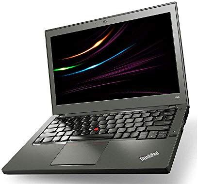 Lenovo ThinkPad X240 Notebook portatile, Intel i5 2 x 1.9 GHz, 4 GB di memoria, 500 GB HDD, display da 12.5 pollici, 1366 x 768, Cam, Windows 10 Pro, 1366 (ricondizionato)