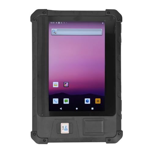 Generic Tablet, 4 1.3GHz 2MP 5MP Fotocamera GPS 2GB RAM 16GB ROM 100-240V Tablet Robusto Identificazione NFC con Luce di Riempimento LED per Inventario di Magazzino (Spina UE 100‑245 V)
