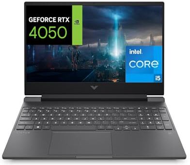 HP Victus 15-fa1003sl Notebook, Intel Core i5-12500H, RAM 16GB, 1TB SSD PCIe M.2, Display 15.6" FHD IPS 144Hz, Scheda Grafica Nvidia RTX 4050 da 6GB, Wi-Fi 6E, BLE 5.3, Windows 11, Nero