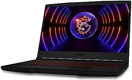 MSI Thin GF63 12VE-292IT, Notebook Gaming, 15.6" FHD 144Hz, Intel i7-12650H, Nvidia RTX 4050 6GB GDDR6, RAM 16GB DDR4 3200MHz, 512B SSDPCIe 4, WiFi 6, Win 11 Home, Layout e Garanzia ITA, Nero