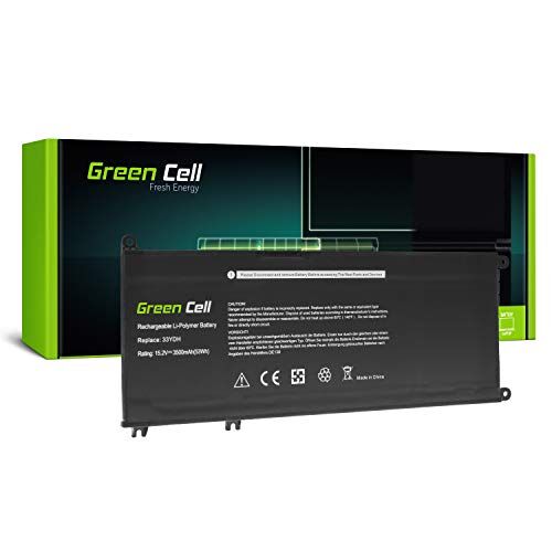 Green Cell Batería 33YDH 99NF2 099NF2 para Dell Inspiron 15 7577 17 7779 17 7778 17 7773 17 7786 Latitude 133380 Vostro 15 7570 7580 (3400mAh 15.2V Noir)