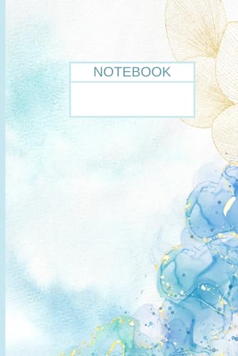 Gwon, Jineun notebook: sky-blue gold flower notebook