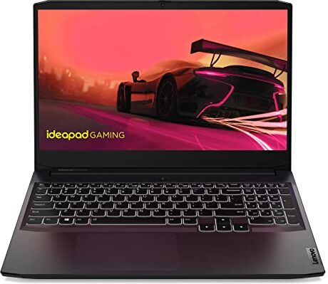 Lenovo IdeaPad Gaming 3 Notebook, Display 15.6" FHD, Processore AMD Ryzen 5 5600H, NVIDIA GeForce RTX 3060, 512 GB SSD, RAM 8 GB, Windows 11, Tastiera retroilluminata bianca Shadow Black