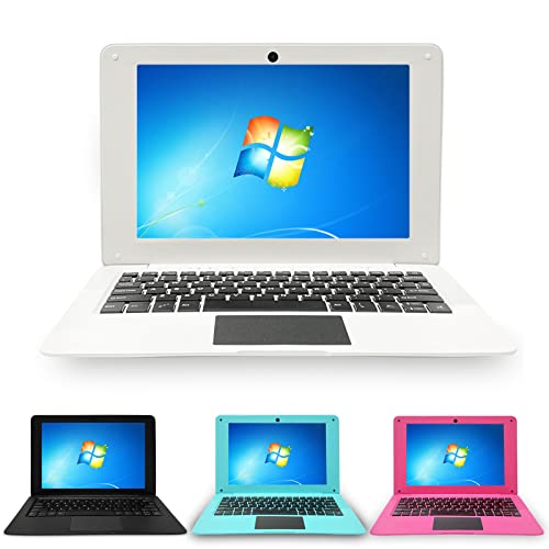 BlueBose Mini Laptop Notebook PC Portatile Windows 10 Full HD 10, 1 Pollici Ultrabook Netbook 2 GB RAM + 32 GB Quad Core USB WiFi HDMI Webcam Bluetooth (US Keyboard QWERTY, Bianco)