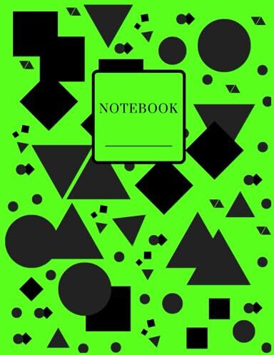 Johnson, Kennedy Notebook: Shaped Pattern Green Composition Notebook College Ruled 110 Pages (Large: 8.5 x 11)