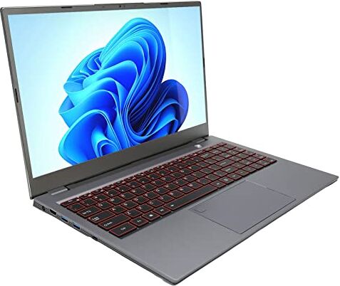 Generic Laptop da 15,6 Pollici, 16 GB di RAM 128 GB di Rom Ultrasottile 6 Core 12 Thread Sblocco 'Impronta Digitale del Computer Portatile per Appoggiarsi alle Imprese (16+128G Spina