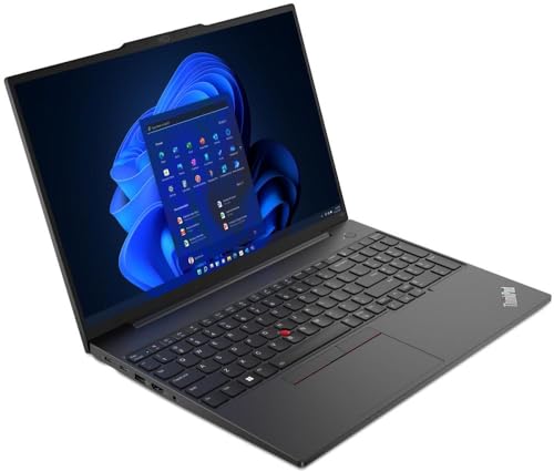 Lenovo THINKPAD E16 G1 16" WUXGA i7-1355U 1.7GHz RAM 8GB-SSD 512GB M.2 NVMe-WI-FI 6-Win 11 Prof Graphite Black (21JN004MIX). Marca: