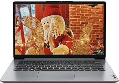 Lenovo IdeaPad 1i, 14 pollici HD (1366 x 768) LCD antiriflesso, Intel Celeron N4020 dual-core fino a 1.1 GHz, 4 GB di RAM, 64 eMMC, Bluetooth 5, WiFi, Windows 11S, Cloud Grey, EAT Mouse Pad