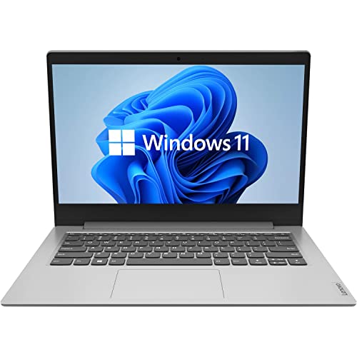 Lenovo IdeaPad 1 Laptop, Display antiriflesso da 14", processore Intel Quad-core, grafica Intel UHD, RAM DDR4 da 4 GB, predisposto per il lavoro remoto, Windows 11 Home in modalità S (memoria da 256