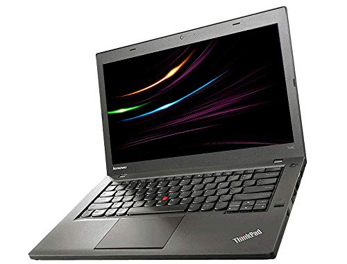 Lenovo ThinkPad T440 Business Notebook, Intel i5 2 x 1,9 GHz, memoria da 4 GB, SSD da 128 GB, display da 14 pollici, HD, 1600 x 900, Cam, Windows 10 Pro, R40T (ricondizionato)