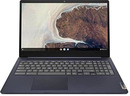 Lenovo IdeaPad 3 Chromebook Notebook, Display FHD da 15.6 pollici (Intel Celeron N4500, Scheda Grafica Integrata, RAM 4 GB, 64 GB, WiFi 6, ChromeOS) Abyss Blue