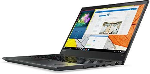 Lenovo ThinkPad T570 15,6 pollici 1920 x 1080 Full HD Intel Core i5 256 GB SSD HDD 8 GB memoria Windows 10 Pro MAR Webcam Fingerprint Business Notebook Laptop (Ricondizionato)