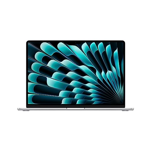 Apple 2023 MacBook Air portatile con chip M2: display Liquid Retina da 15,3", 8GB di RAM, 512GB di archiviazione SSD, videocamera FaceTime HD a 1080p. Compatibile con iPhone/iPad Argento