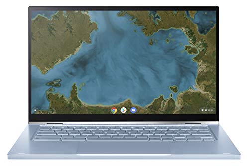 Asus Chromebook C433TA-AJ0016 Computer portatile touch e convertibile 14" FHD (M3 8100Y, RAM 4 GB, 64 GB eMMC, Chrome OS) tastiera AZERTY Francese Argento