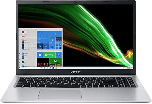 Acer Aspire 3 A315-58-5922 Computer portatile da 15,6", FHD, PC portatile (Intel Core i5-1135G7, RAM 8 GB, SSD 512 GB, Intel Iris XE, Windows 11 Famiglia) Tastiera AZERTY (Italiano), Laptop Grigio