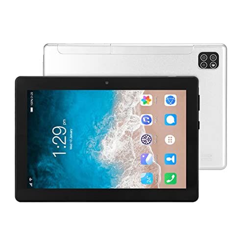 mlida Tablet HD, 6 GB di RAM, 128 GB di Rom, Supporto Chiamate Mobili 4GLTE, Touch Screen IPS, CPU Octa Core, Tablet Intelligente da 8 Pollici per l'intrattenimento (Silver)