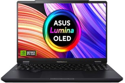 Asus ProArt Studiobook 16 H7604JV 16" 3200X2000 OLED PANTONE TOUCH SCREEN, INTEL I9-13980X, 32 GB DDR5, SSD 1 TB PCI-EX, NVIDIA RTX4060 8GB, WEBCAM IR, WINDOWS 11 PRO, WIFI AX, TAST.RETR. STYLUS