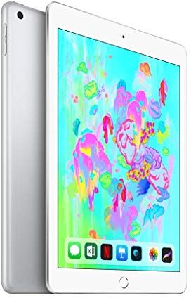 Apple 2018  iPad 6th Gen (9.7 inch, Wi-Fi, 128GB) Argento (Ricondizionato)