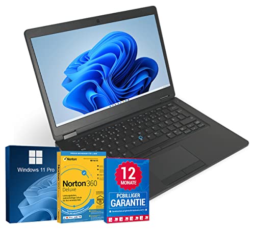 Dell Latitude 5480 14" Laptop Intel Core i5-6200U@ fino a 2,8 GHz 8 GB 256 GB SSD con Windows 11 Pro & GRATIS software antivirus HDMI Webcam inclusa 12 mesi di garanzia (ricondizionato)