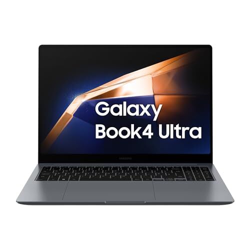 Samsung Laptop Galaxy Book4 Ultra, Display da 16", Windows 11, Intel Core Ultra 9, Scheda Grafica NVIDIA RTX 4070 8GB, 32GB RAM, 1TB SSD, Moonstone Gray [Versione italiana]