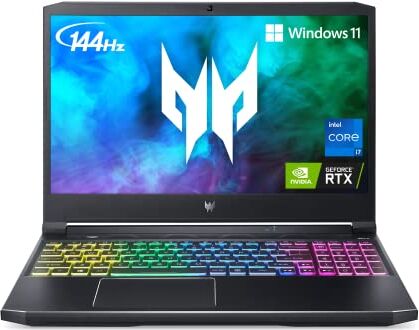 Acer Predator Helios 300 PH315-54-760S Gaming Laptop   Intel i7-11800H   NVIDIA GeForce RTX 3060 GPU   15.6" Full HD 144Hz 3ms IPS Display   16GB DDR4   512GB SSD   Killer WiFi 6