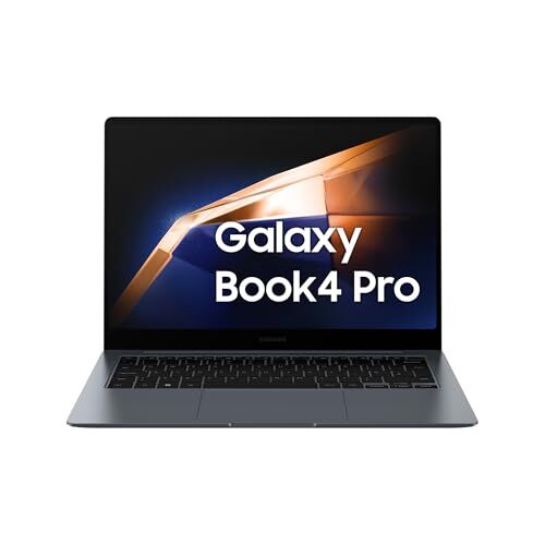 Samsung Galaxy Book4 Pro Laptop, 14", Intel Core Ultra 7, 16GB, 512GB, Moonstone Grey [Versione italiana]
