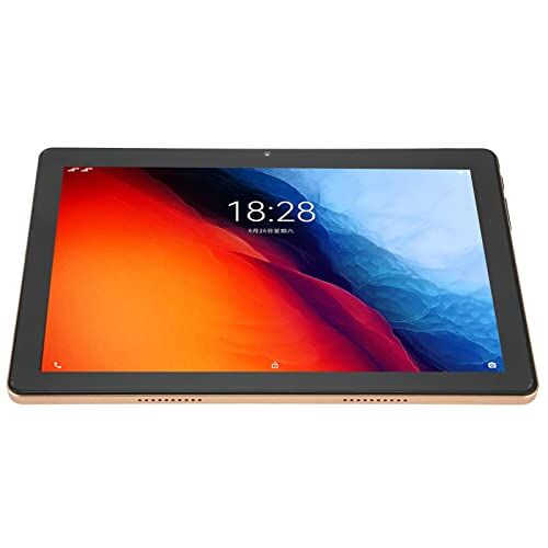 dsheng Tablet da 10 Pollici, Tablet Gold Calling 5G WiFi 12 GB RAM 128 GB Rom 100-240 V Supporto di Ricarica Rapida 1920x1080 IPS per 11.0 per la Lettura (Spina UE)