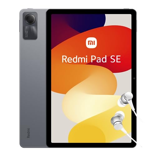 Xiaomi Redmi Pad SE Tablet da 11", WiFi, Display FHD+ da 90 Hz, 4 GB di RAM, 128 GB di ROM, Batteria da 8000 mAh, Versione ES, Grigio