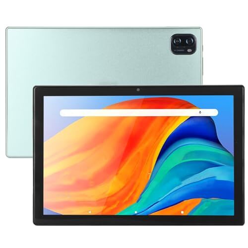 Cuifati Tablet da 10,1 Pollici, 16 GB di RAM 1 TB di Rom, CPU Octa Core, con WiFi 4G LTE/5G, Display HD 2560x1600 per Intrattenimento Domestico, Lavoro D'ufficio (Green)