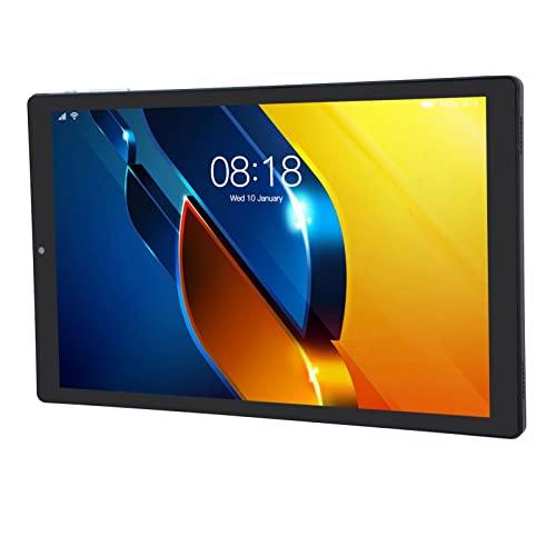 Generic Tablet HD, Tablet da 10,1 Pollici 100‑240 V 6 GB 128 GB 128 GB Blu Moderno per la Musica (Spina Europea)