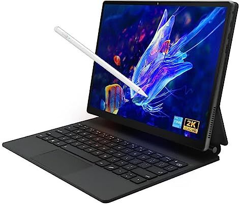 Fesjoy Computer Portatili Tablet Dere T30 PRO Touch SN IPS 2K da 13 Pollici 16 GB di RAM S da 1 TB Computer per l'apprendimento dell'ufficio con D-Pencil Ultrabook Windows 11 Notebook