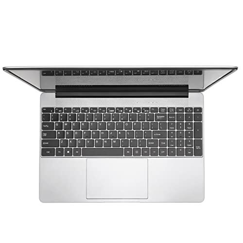 Generic Laptop da 15,6 Pollici, 100-240 V Grigio Argento, 16 GB di RAM, SSD da 256 GB, Laptop da Ufficio, Display FHD, CPU da Gioco Quad Core (16+256G Spina Europea)