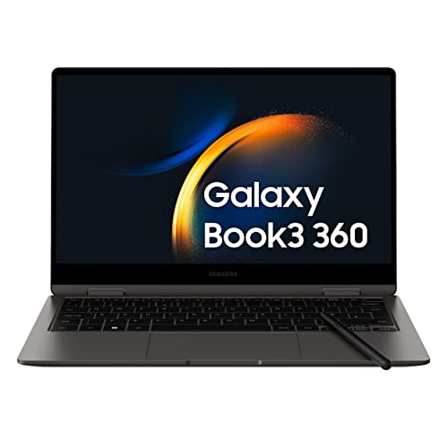 Samsung Galaxy Book3 360 Laptop, 13.3" Super AMOLED, S Pen, Intel EVO, Intel Core i5-1340P 13th gen, 8GB RAM, 256GB SSD, Windows 11 Home, Graphite