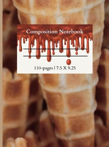 Cooper-Booth, Christa Y Brown Composition Notebook: Waffle Ice Cream Cone