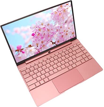 Tosuny Laptop da 14, Laptop Portatile, Processore Intel N5095 a Quattro Core, LPDDR4 12 GB RAM, Display IPS FHD, Webcam HD, Tastiera Retroilluminata, Batteria da 6000 MAh, Windows 11, Rosa (12+1 TB Spina UE)