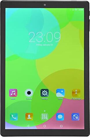 Lazmin112 Tablet Nero, Schermo IPS 2560x1600 HD da 10,1 Pollici, 6 GB di RAM 128 GB di ROM, CPU Octa Core da 2,0 GHz, Altoparlanti a Doppia Fotocamera, per Viaggi in Ufficio, Scuola, Casa