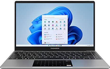 Thomson Neo PC portatile da 14,1 pollici FHD IPS, Celeron N4020, 4Gb RAM, 128Gb Storage, Windows 11, tastiera tedesca
