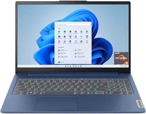 Lenovo IdeaPad Slim 3 Notebook, 1.6 Kg, Display FHD da 15.6 pollici (Processore AMD Ryzen 5 7520U, Scheda Grafica Integrata, RAM 8 GB, 512 GB SSD, WiFi 6, Windows 11) Abyss Blue