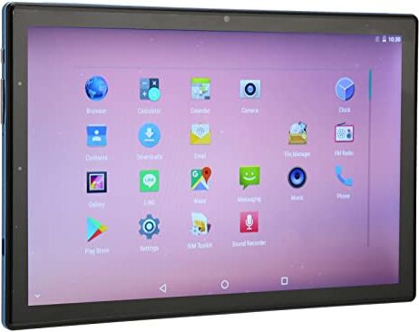 Haofy Tablet da 10 Pollici Tablet Blu 100‑240 V IPS HD Grande Schermo CPU 8 Core per Viaggi (Spina UE)