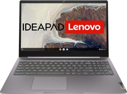 Lenovo Chromebook IdeaPad Slim 3i   Display touch Full HD da 15,6"   Intel Celeron N4500   8 GB di RAM   SSD da 128 GB   Grafica Intel UHD   Chrome OS   QWERTZ   grigio   3 mesi di assistenza P