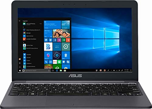 Asus Vivobook E203MA Thin and Lightweight 11.6" HD Laptop, Intel Celeron N4000 Processor, 2GB RAM, 32GB eMMC Storage, 802.11AC Wi-Fi, HDMI, USB-C, Win 10