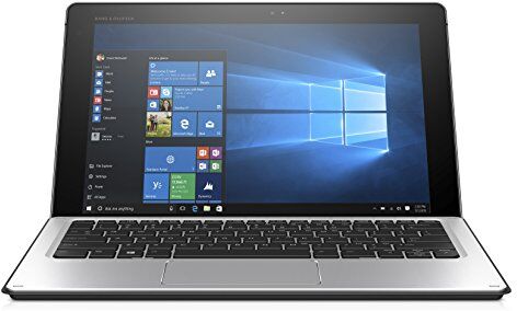 HP Elite x2 1012 G1 – computer portatile con tastiera da viaggio di 12 " (Intel Core, 8 GB RAM, 128 GB SSD, HD Intel 515, sistema operativo Windows 10), Argento argento