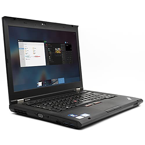 Lenovo Notebook Thinkpad T430 14" Windows 10 Core i5 Fino 3.1GHz   Tastiera Italiana Webcam integrata Laptop PC Portatile (Ricondizionato) (4GB RAM SSD 120GB)