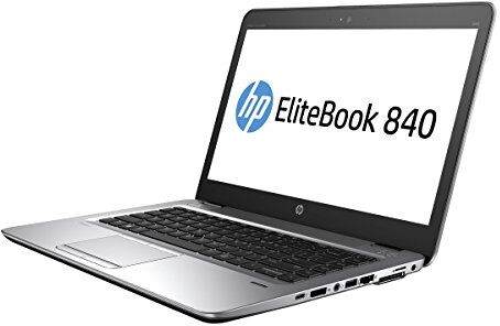 HP EliteBook 840, CPU intel i5-6200U display 14" Argento ram 16Gb SSD 500Gb Windows 10, Computer portatile con libre office (ricondizionato)