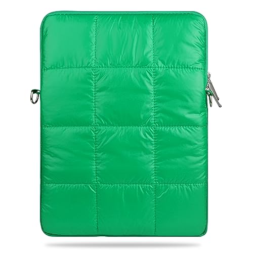 ZOENHWA Custodia per laptop da 15 16 pollici, soffice e carina Custodia per laptop da donna leggera, Compatibile con MacBook Pro 16/Computer 15.6 HP/ 15''-16'' Dell Lenovo HP ASUS Acer Surface-verde