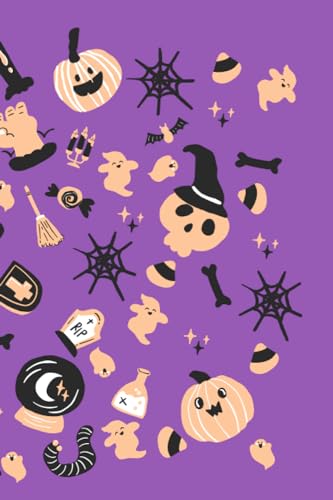 Charles, B Cute purple Halloween Notebook