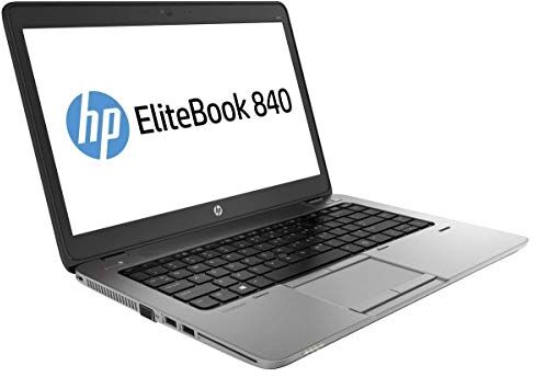 HP EliteBook 840 G1 Computer portatile da 14", Intel Core i5-4200U, 8 GB di RAM, SSD 240 GB, Windows 10 Professional, colore: Nero (Ricondizionato)