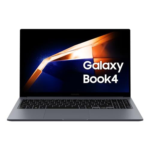Samsung Laptop Galaxy Book4, Display da 15,6", Windows 11, Processore Intel Core 5, 16GB RAM, 512GB SSD, Gray [Versione italiana]