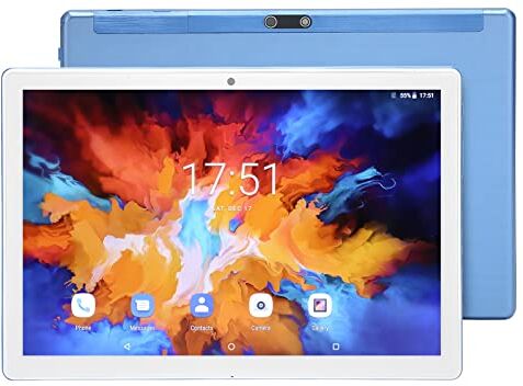 Generic Tablet FHD da 10,1 Pollici CPU Quad Core, 8 GB di RAM 128 GB di Rom, Doppia Fotocamera, Segnale Stabile, Durata della Batteria di 10 Ore, con Doppio Altoparlante, per11.0 (Blu)